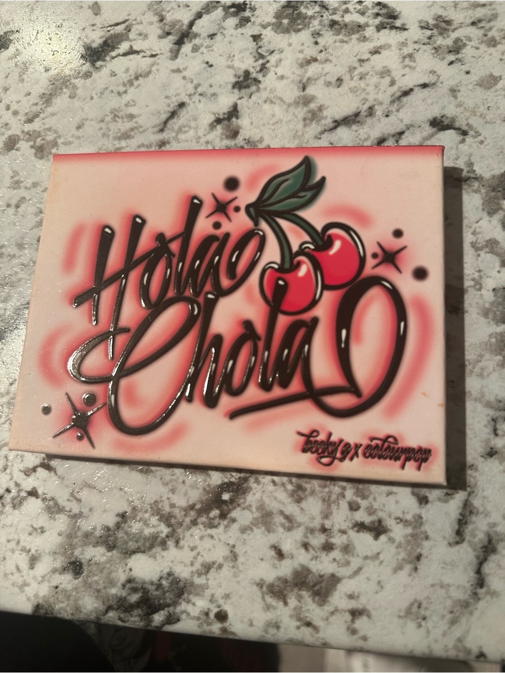 ColourPop Hola Chola Eyeshadow Palette - Pink & Red Cherry Graphic